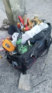 Algunas de nuestras herramientas para electricidad en obras. Realizamos todo tipo de trabajos de 0 a entrega, en zona norte (San Isidro, Vte Lopez, Tigre)