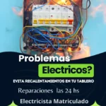 Electricista en San Isidro, Tigre y Zona Norte de GBA. Atención personalizada por WhatsApp. Electricista matriculado en Zona Norte
